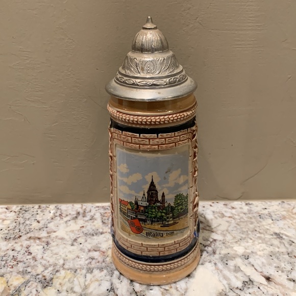 Vintage original Gerzit Getz W Germany stein with lid 7” - Picture 4 of 5